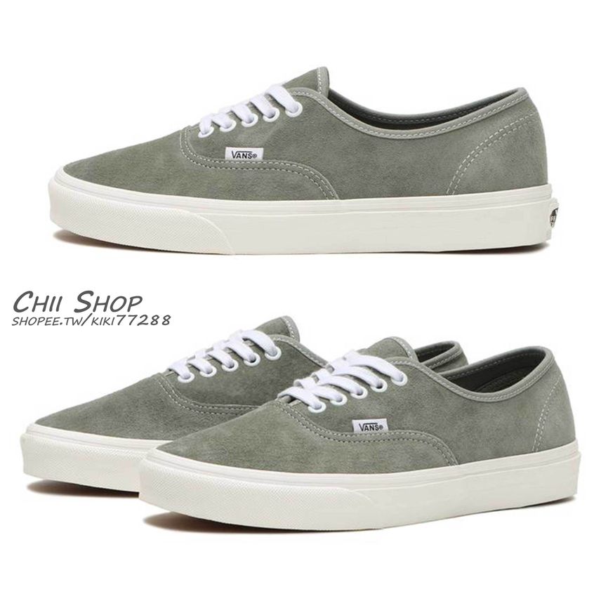 日本VANS AUTHENTIC 防潑水麂皮煙灰色VN0009PVBY1 - CHII SHOP