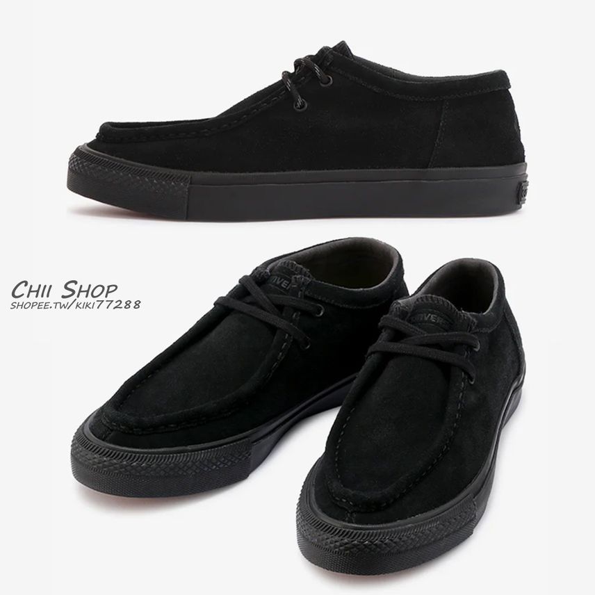 日本Converse CS MOCCASINS SK OX 莫卡辛麂皮絨黑色- CHII SHOP