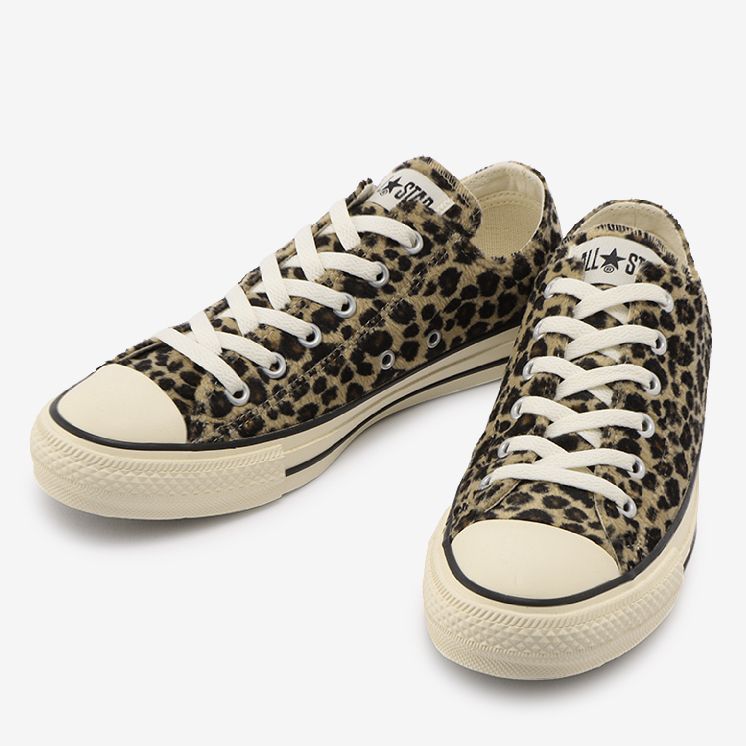 日本Converse ALL STAR LEOPARDFUR OX 低筒絨毛豹紋- CHII SHOP