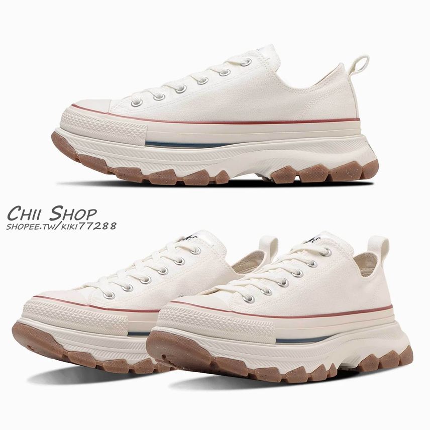 日本Converse ALL STAR Ⓡ TREKWAVE OX 低筒鋸齒厚底膠底- CHII SHOP