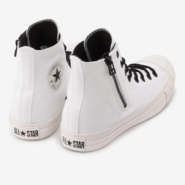 日本Converse ALL STAR BP Z HI 拉鍊圓鞋帶x黑圓標白色- CHII SHOP