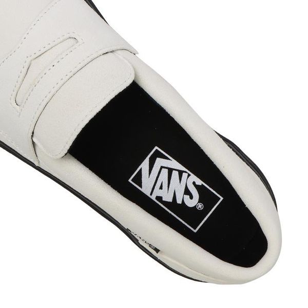 日本Vans LOAFER 麂皮樂福鞋白色x黑底V196CF - CHII SHOP