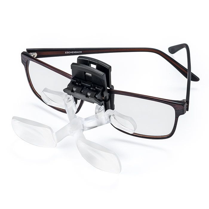 ESCHENBACH ヘッドライトLED 眼鏡用クリップタイプ 1604-22 - 道具、工具